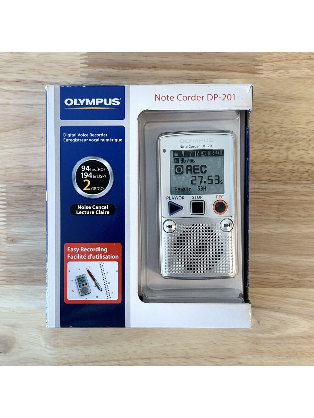 Olympus Voice Corder Note Corder DP-201 (CIB) Including manual